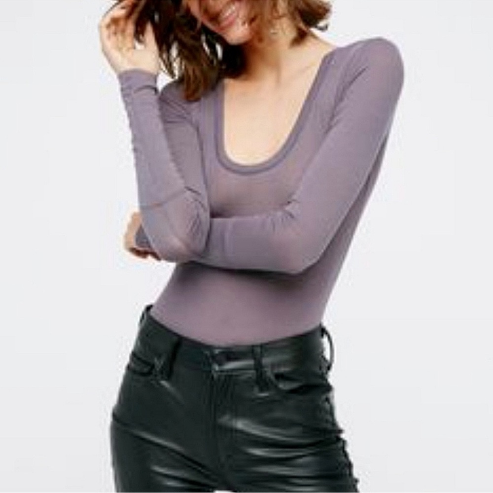 NWOT- FREE PEOPLE INTIMATELY LOMG SLEEVE BODYSUIT SIZE S